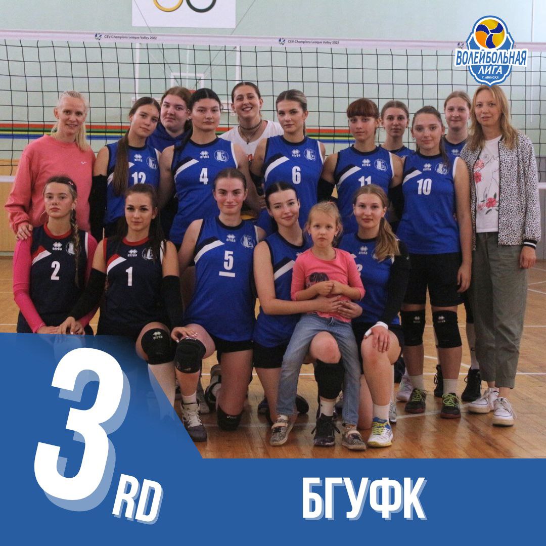3 место - команда БГУФК